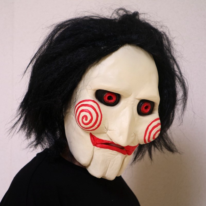 Party Favor Latex Masks Movie Saw Chainsaw Massacre Creepy Halloween Gift Full Mask Scary Props Unisex Cosplay Supplies