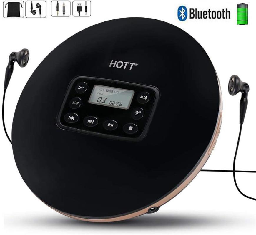 HOCD711T Rechargeable Bluetooth Portable CD Player for Home Travel and Car with Stereo Headphones and, Anti Protection
HOCD711T Rechargeable Bluetooth Portable CD Player for Home Travel and Car with Stereo Headphones and, Anti Protection