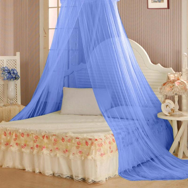 Mosquito Net Home Textile Yarn Elegent Lace House Bedding Decor Sweet Round Bed Canopy Dome Mesh