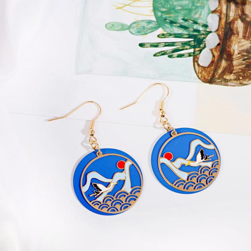 Dangle & Chandelier Chinese Antiquity Style Earrings For Women Round Pendant Design Cloud Shape Jewelry Summer
Dangle & Chandelier Chinese Antiquity Style Earrings For Women Round Pendant Design Cloud Shape Jewelry Summer