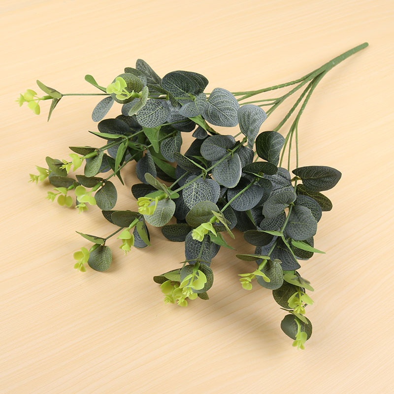 Eucalyptus Artificial Plant Branch Leaf Wedding Flower Bouquet DIY Garden Balcony Decoration Plastic Fake Flower For Home Decor, Green
Eucalyptus Artificial Plant Branch Leaf Wedding Flower Bouquet DIY Garden Balcony Decoration Plastic Fake Flower For Home Decor, Green