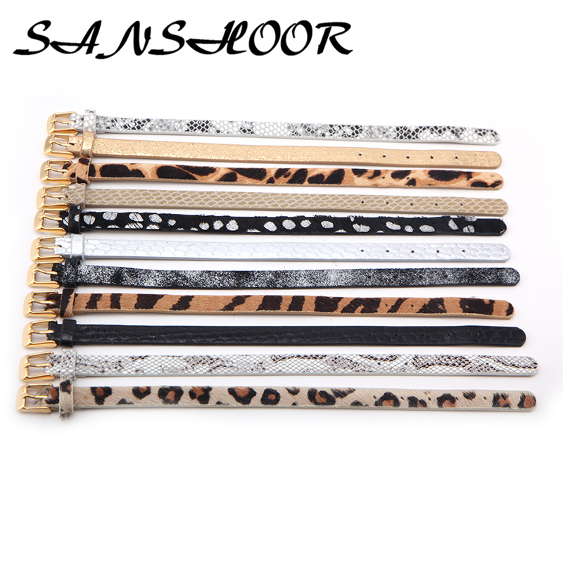 SANSHOOR Pre-Sale 21CM Genuine Leather Bracelet With Gold Rose Gold Clasp Fit Keeper Charms Collection For Women Gift 3Pcs
SANSHOOR Pre-Sale 21CM Genuine Leather Bracelet With Gold Rose Gold Clasp Fit Keeper Charms Collection For Women Gift 3Pcs