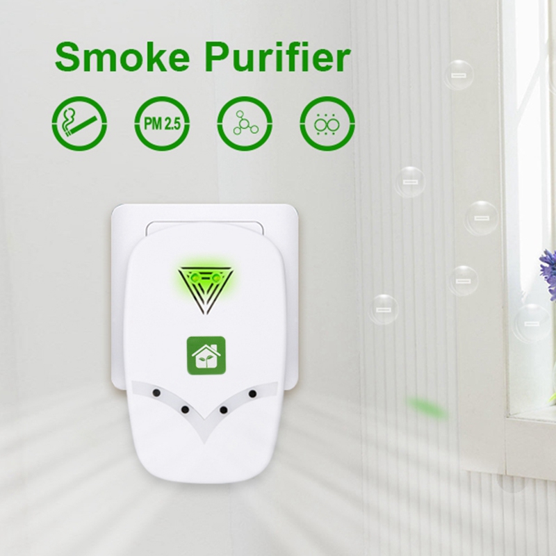 Pluggable Air Purifier Negative Ion Generator Mini Smoke Purifier for Small Space,Air Freshener Remove Smell-EU Plug
Pluggable Air Purifier Negative Ion Generator Mini Smoke Purifier for Small Space,Air Freshener Remove Smell-EU Plug