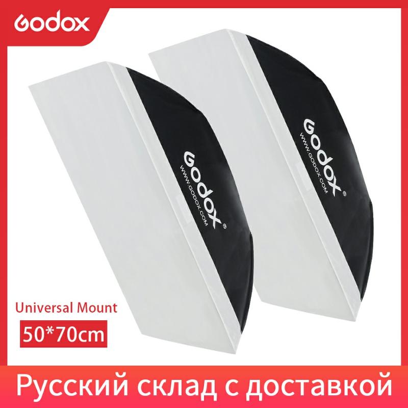 2pcs Godox 50x70cm / 20"* 27" Photo Studio Softbox Soft Box with Universal Mount for K-150A K-180A E250 E300 Studio Flash Strobe
2pcs Godox 50x70cm / 20"* 27" Photo Studio Softbox Soft Box with Universal Mount for K-150A K-180A E250 E300 Studio Flash Strobe