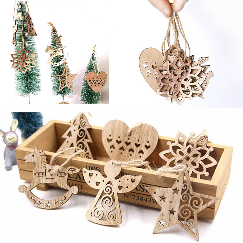 6Pcs/set Christmas Pendant Ornaments Hollow Nordic Style Snowflakes Deer Tree DIY Wood Crafts Home Xmas Tree Decor Kids Gift
6Pcs/set Christmas Pendant Ornaments Hollow Nordic Style Snowflakes Deer Tree DIY Wood Crafts Home Xmas Tree Decor Kids Gift