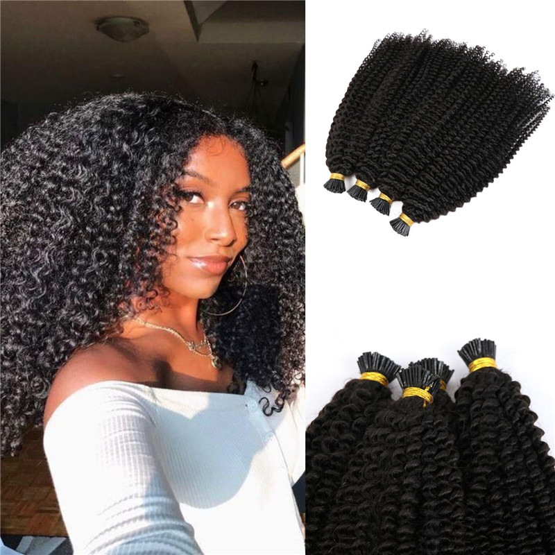 10A Grade Afro Kinky Curly I tip Hair Raw Indian Human Hair Pre bonded Extensions Natural Black I-tip hair 100g 1g/strand
10A Grade Afro Kinky Curly I tip Hair Raw Indian Human Hair Pre bonded Extensions Natural Black I-tip hair 100g 1g/strand