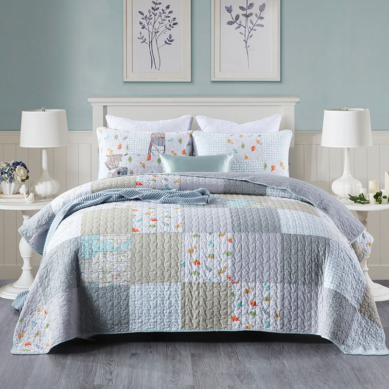 CHAUSUB Bedspreads For Bed Quilt Set 3pcs Cotton Quilts Patchwork Coverlet Quilted Bed Cover  Queen Size Summer Blanket, No2 
CHAUSUB Bedspreads For Bed Quilt Set 3pcs Cotton Quilts Patchwork Coverlet Quilted Bed Cover  Queen Size Summer Blanket, No2