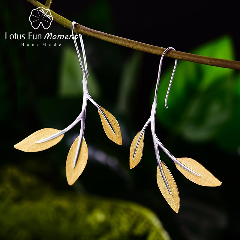 Lotus Fun Moment Real 925 Sterling Silver Creative Designer Fine Jewelry Minimalist Design Leaves Dangle Earrings for Women
Lotus Fun Moment Real 925 Sterling Silver Creative Designer Fine Jewelry Minimalist Design Leaves Dangle Earrings for Women