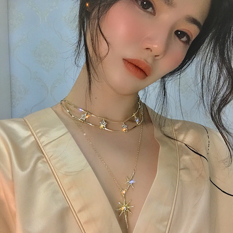 FYUAN Bling Bling Star Choker Necklaces for Women Clavicular Chain Pendant Necklaces Weddings Jewelry Party Gifts
FYUAN Bling Bling Star Choker Necklaces for Women Clavicular Chain Pendant Necklaces Weddings Jewelry Party Gifts