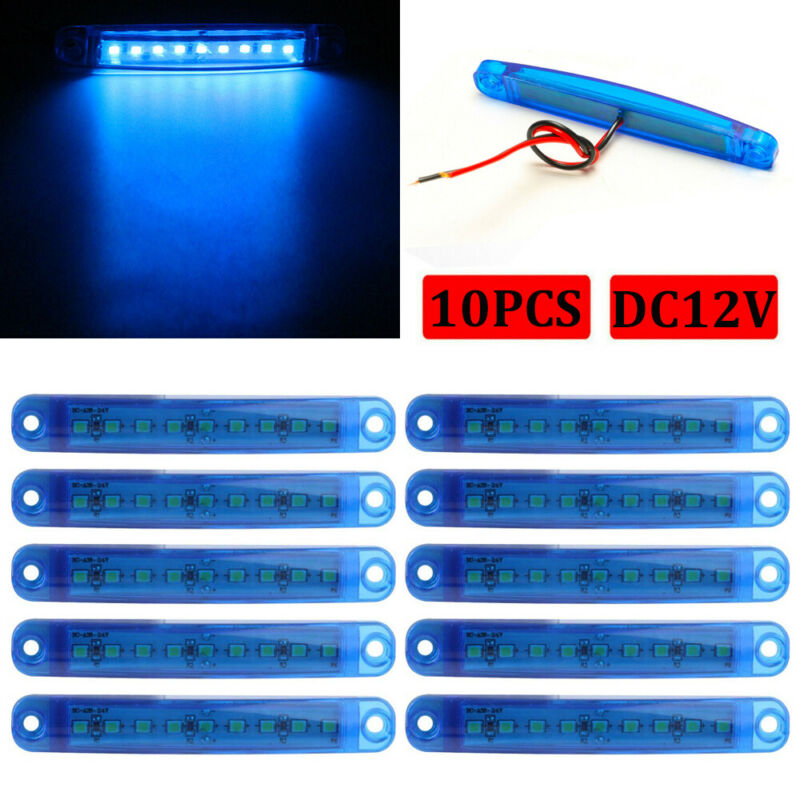 10X Blue LED Clearance Side Marker Truck Trailer Van Lights 12V Waterproof Lamp, As pic
10X Blue LED Clearance Side Marker Truck Trailer Van Lights 12V Waterproof Lamp, As pic