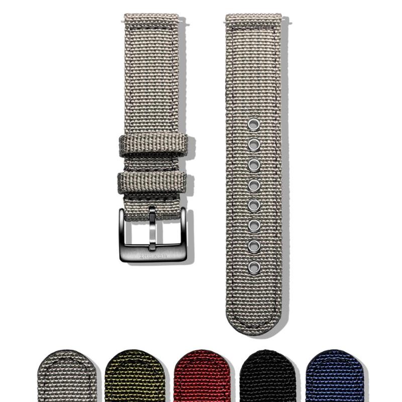 Watch Bands Hemsut Canvas Grey Quick Release Quality Nylon Straps And Heavy Duty Brushed Buckle 18mm 20mm 22mm 24mm
Watch Bands Hemsut Canvas Grey Quick Release Quality Nylon Straps And Heavy Duty Brushed Buckle 18mm 20mm 22mm 24mm