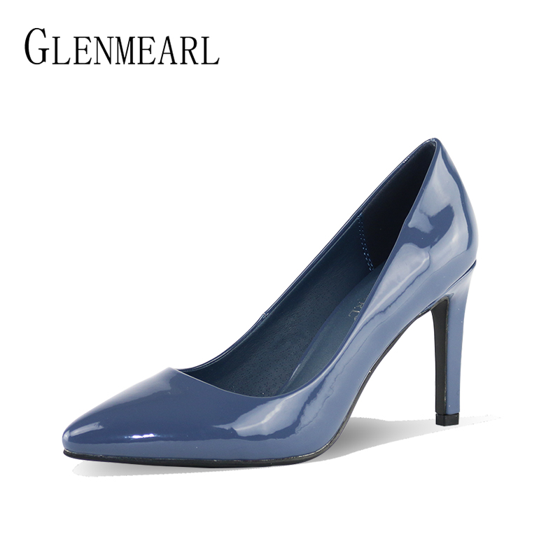 PU Leather Pumps Women Shoes High Heels Office Lady work Shoes Spring Brand Pointed Toe Thin Heel Woman Party Plus Size DO, Sky blue
PU Leather Pumps Women Shoes High Heels Office Lady work Shoes Spring Brand Pointed Toe Thin Heel Woman Party Plus Size DO, Sky blue
