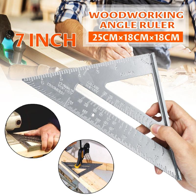 7inch Measurement Tool Square Ruler Aluminum Alloy Speed Protractor Miter For Carpenter Tri-square Line Scriber Saw Guide
7inch Measurement Tool Square Ruler Aluminum Alloy Speed Protractor Miter For Carpenter Tri-square Line Scriber Saw Guide