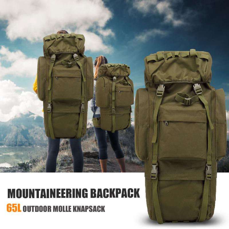 65L Outdoor Camping Backpacks Large Capacity Mountaineering Knapsack Sports Camping Hiking Trekking Fishing Hunting Bags, Black
65L Outdoor Camping Backpacks Large Capacity Mountaineering Knapsack Sports Camping Hiking Trekking Fishing Hunting Bags, Black