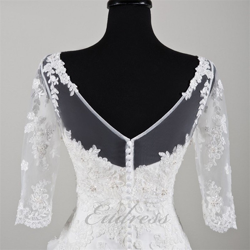 Elegant Sheer Bridal Lace Jacket Batesu Long Sleeves Appliques Wrap Sheath Bridal Bolero Custom Made High Quality Jacket For Wedding Dresses