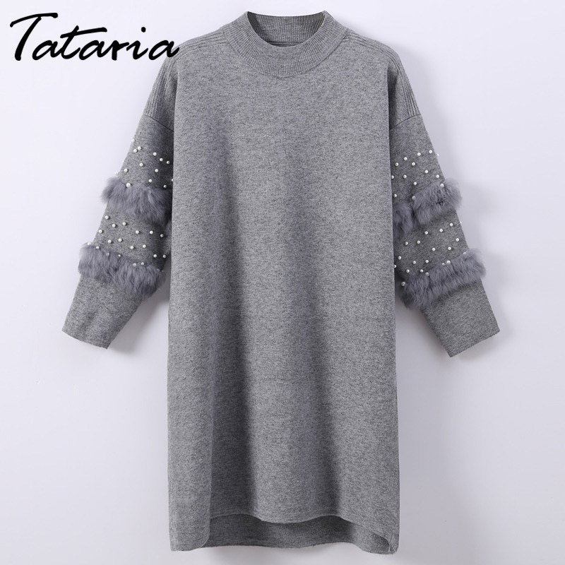 1Women Pearl Sweater Beading Long Sleeve Knnited Dress Feminino Long Pullover Sweater For Women Fur Tops For Woman, Black
1Women Pearl Sweater Beading Long Sleeve Knnited Dress Feminino Long Pullover Sweater For Women Fur Tops For Woman, Black