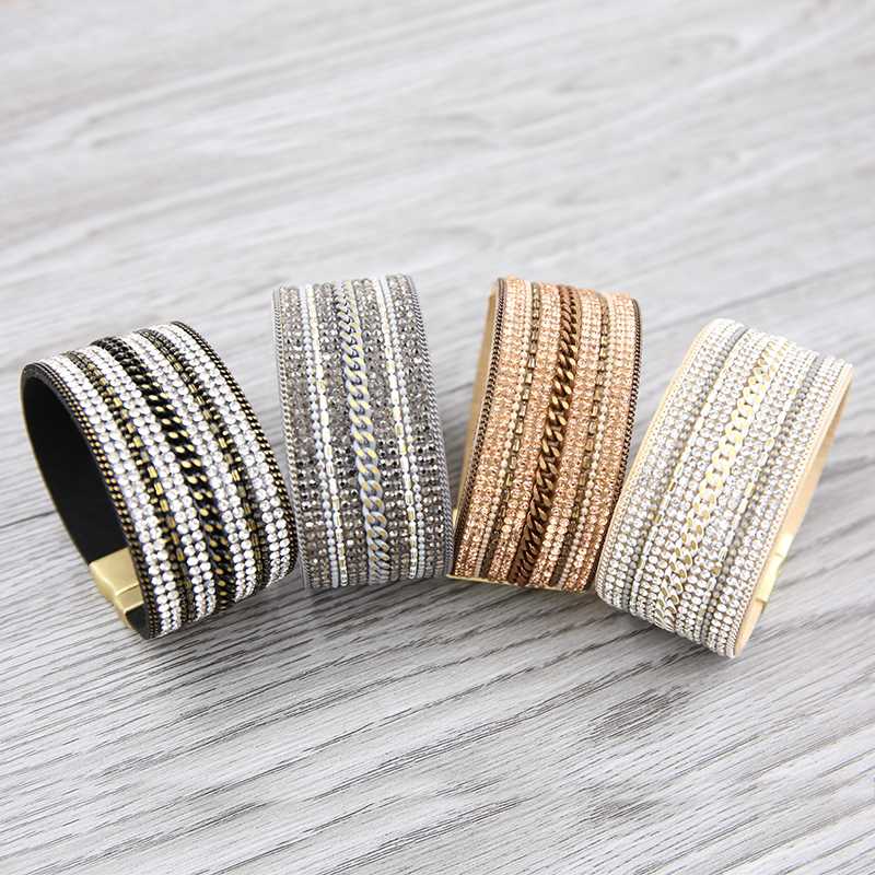STRATHSPEY Vintage Rhinestone Bracelet For Women Rhinestone Wide Bracelets & Bangles Chain Magnetic Wristband Femme
STRATHSPEY Vintage Rhinestone Bracelet For Women Rhinestone Wide Bracelets & Bangles Chain Magnetic Wristband Femme