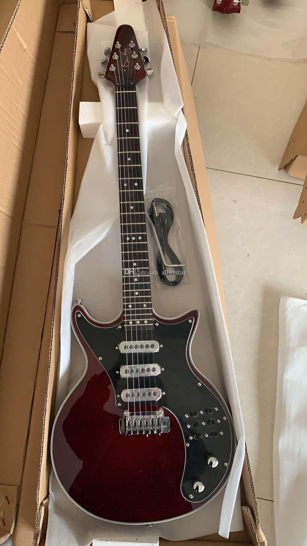 Custom Made Arrival Guild BM01 Brian May Red Guitar Black Pickguard 3 pickups Tremolo Bridge 22 Frets China Guitars Free Shipping
Custom Made Arrival Guild BM01 Brian May Red Guitar Black Pickguard 3 pickups Tremolo Bridge 22 Frets China Guitars Free Shipping