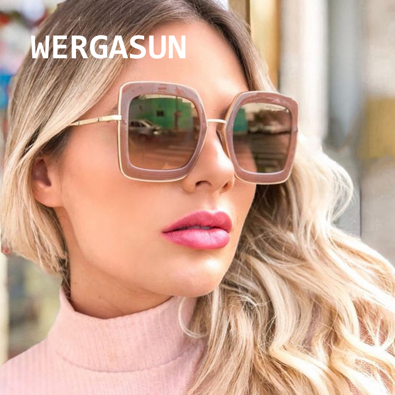 WERGASUN 2020 New Vintage Oversize Sunglasses Women Brand Designer Retro Gradient Shades Female Eyewear gafas UV400
WERGASUN 2020 New Vintage Oversize Sunglasses Women Brand Designer Retro Gradient Shades Female Eyewear gafas UV400