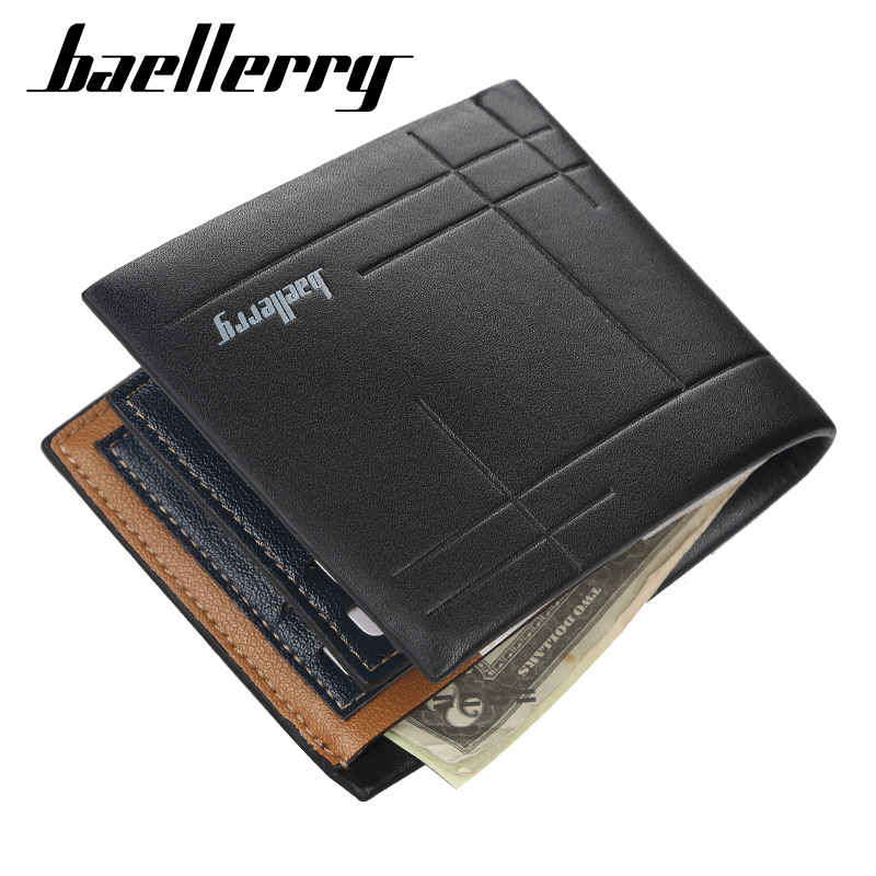 Baellerry New Arrival Men Short Wallets Black Brown Wallet Mens Brand PU Leather Card Holder Money Cash Wallet Purses Pockets
Baellerry New Arrival Men Short Wallets Black Brown Wallet Mens Brand PU Leather Card Holder Money Cash Wallet Purses Pockets