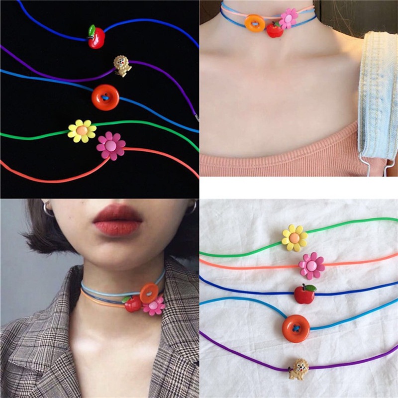 Chokers 2021 Fashion For Women Colorful Daisy Flower Choker Necklace Korean Handmade Lace Folwer Girl Summer Jewelry
Chokers 2021 Fashion For Women Colorful Daisy Flower Choker Necklace Korean Handmade Lace Folwer Girl Summer Jewelry