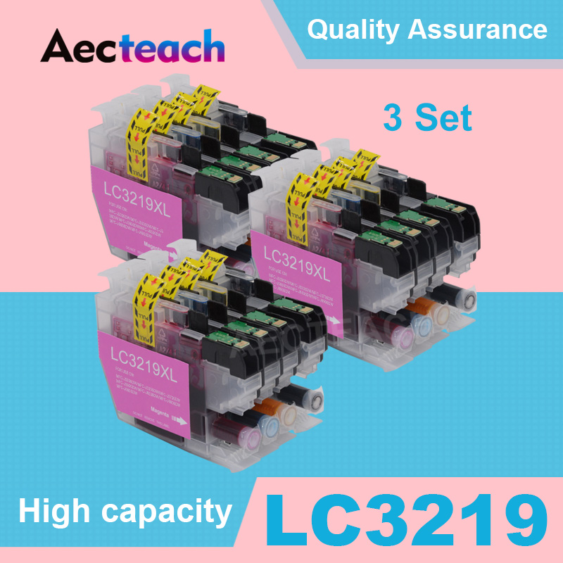 Aecteach 3 sets LC-3219 Ink Cartridge LC 3219 XL Compatible For Brother MFC-J5930DW MFC-J6530DW MFC-J6930DW MFC-J6935DW Printer
Aecteach 3 sets LC-3219 Ink Cartridge LC 3219 XL Compatible For Brother MFC-J5930DW MFC-J6530DW MFC-J6930DW MFC-J6935DW Printer