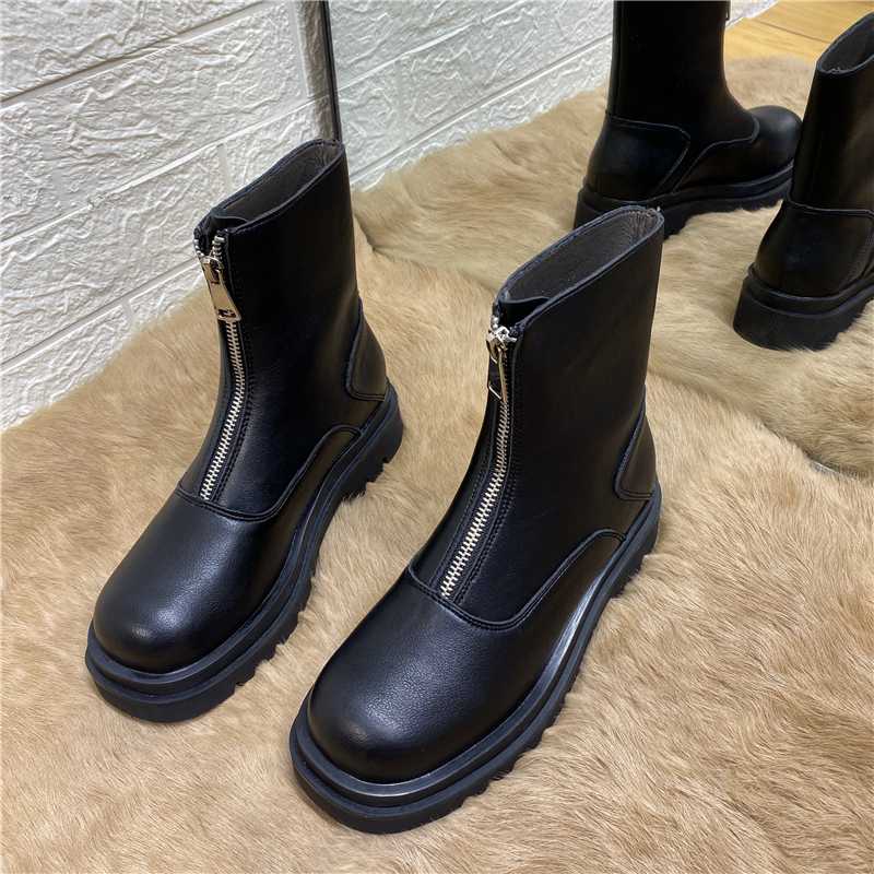 DEAT 2020 New Spring Autumn Fashion Casual Black Thick Bottom Height-increasing Leather Shoes Women Short Boots SF307
DEAT 2020 New Spring Autumn Fashion Casual Black Thick Bottom Height-increasing Leather Shoes Women Short Boots SF307