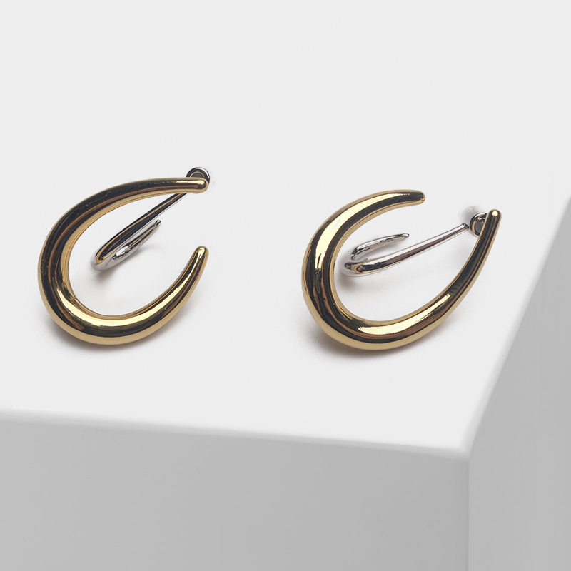 Amorita boutique Stylish simple drip hook mixed drop earrings