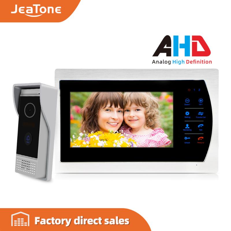 JeaTone 720P/AHD 7'' Wired Video Door Phone DoorBell Door Speaker Hands-free Motion Detection Touch Button Monitor MP4 Player
JeaTone 720P/AHD 7'' Wired Video Door Phone DoorBell Door Speaker Hands-free Motion Detection Touch Button Monitor MP4 Player