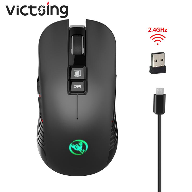 VicTsing XR451 2.4G USB Gaming Mouse 3600 DPI 4 Adjustable Level DPI Wireless Mouse With RGB Light For PC Laptop Computer Gamer
VicTsing XR451 2.4G USB Gaming Mouse 3600 DPI 4 Adjustable Level DPI Wireless Mouse With RGB Light For PC Laptop Computer Gamer