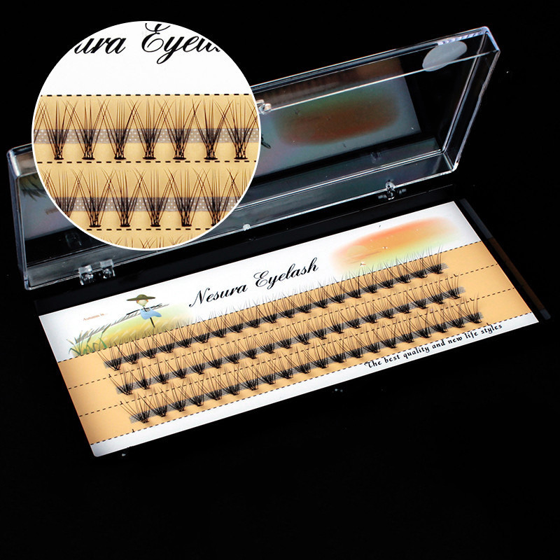 60 Knots/Box 0.07 Thickeness C Black Individual Cluster Fake Eye Lashes Handmade Easy To Wear Soft 6D Makeup False EyeLashes
60 Knots/Box 0.07 Thickeness C Black Individual Cluster Fake Eye Lashes Handmade Easy To Wear Soft 6D Makeup False EyeLashes
