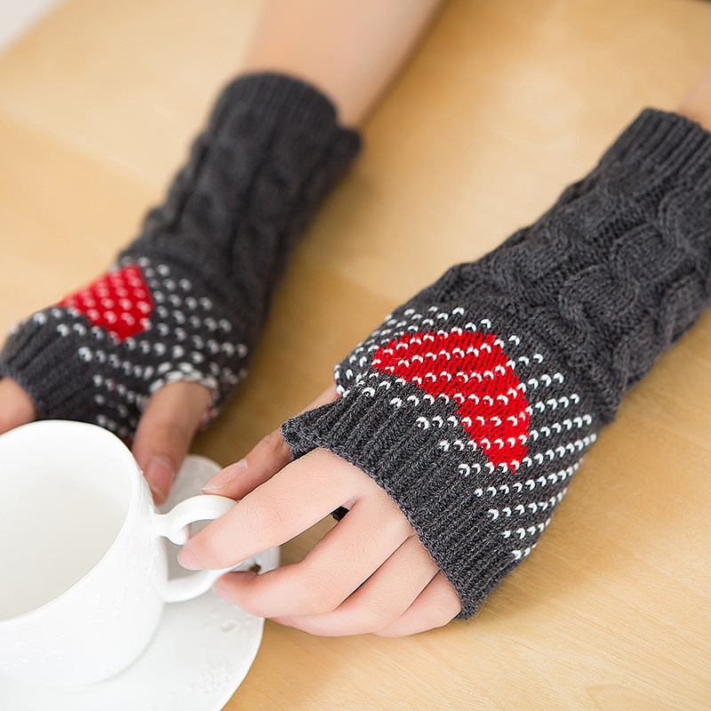 Women Winter Fingerless Hand Gloves Autumn Fashion Love Heart Knitted Fingerless Girls Warm Mittens Sleeves Outdoor 1 Pair
Women Winter Fingerless Hand Gloves Autumn Fashion Love Heart Knitted Fingerless Girls Warm Mittens Sleeves Outdoor 1 Pair