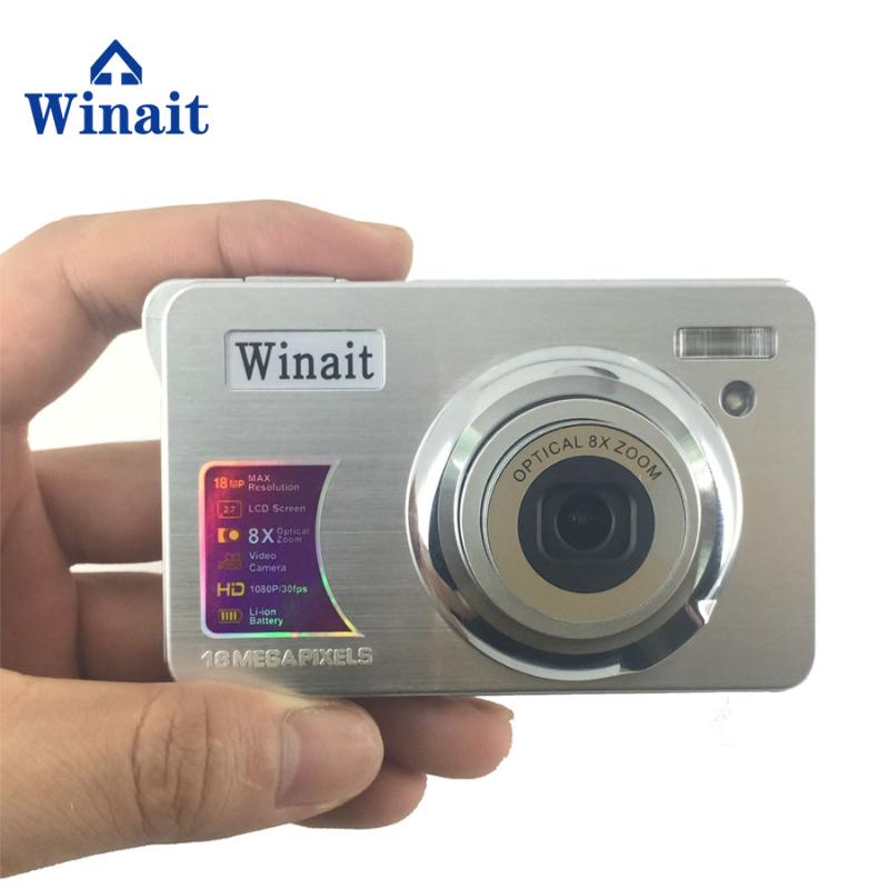 Winait 15 Mega pixels digital compact camera 3x optical zoom and 2.7'' TFT display digital video camera free shipping
Winait 15 Mega pixels digital compact camera 3x optical zoom and 2.7'' TFT display digital video camera free shipping