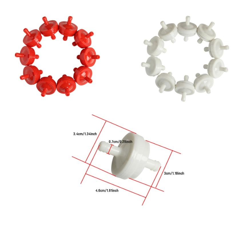 Hot sale 10pcs Gas Oil Fuel Filter Universal for Motorcycle Dirtbike ATV Moped Scooters Go Kart Red/White
Hot sale 10pcs Gas Oil Fuel Filter Universal for Motorcycle Dirtbike ATV Moped Scooters Go Kart Red/White