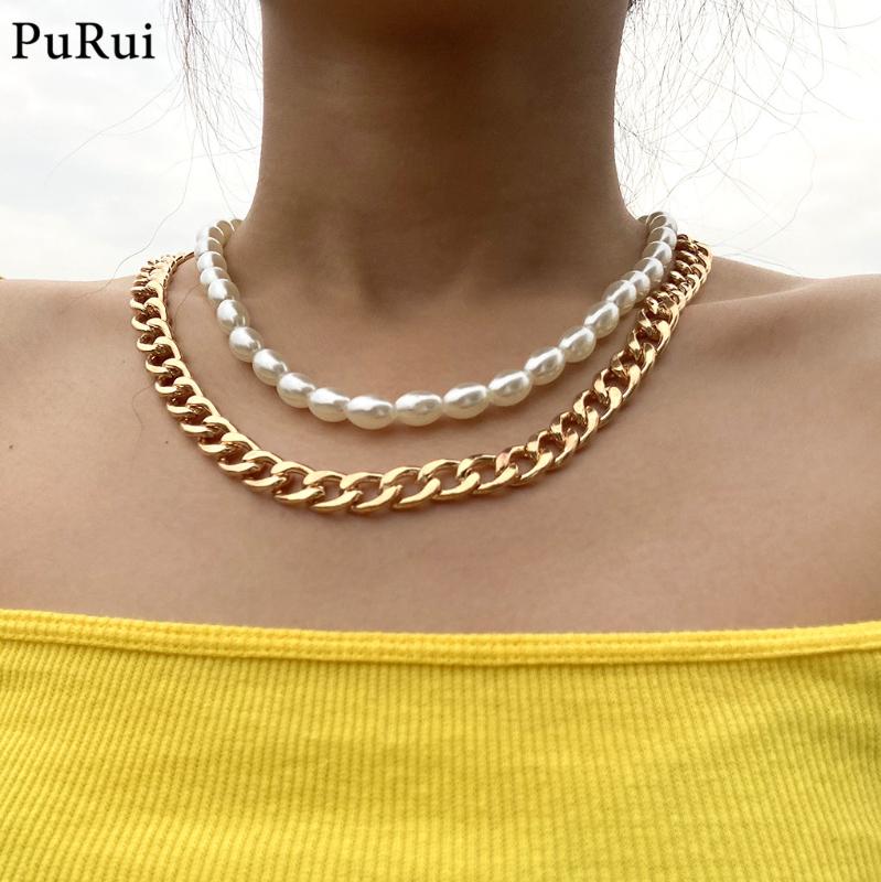 Gothic Layered Chain Necklace 2Pcs/Set Vintage Baroque Peral Choker Neckalce for Women Elegant Party Jewelry Collar Gift
Gothic Layered Chain Necklace 2Pcs/Set Vintage Baroque Peral Choker Neckalce for Women Elegant Party Jewelry Collar Gift