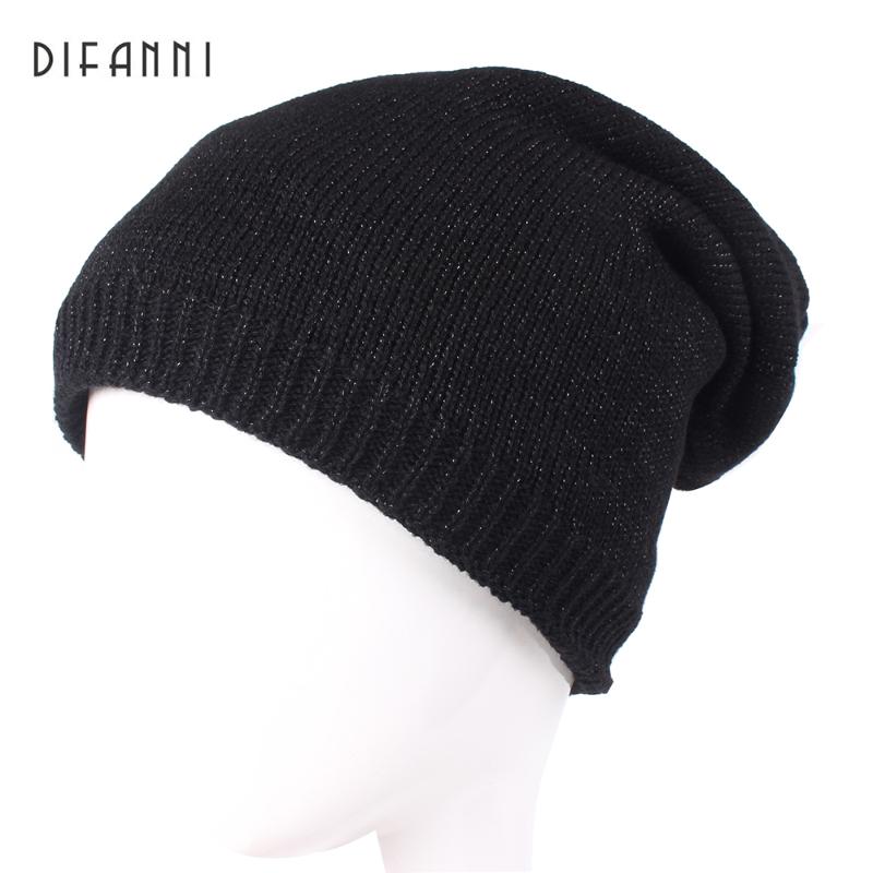 Difanni Female skullies beanies Fall Winter Hat For Women Shiny Glitter Knit Cap Girl Brand New 2020, Black
Difanni Female skullies beanies Fall Winter Hat For Women Shiny Glitter Knit Cap Girl Brand New 2020, Black