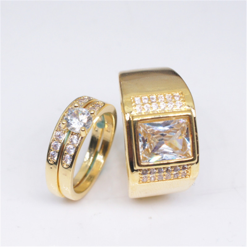 New fashion men's atmosphere golden women luxury couple rings party engagement wedding Valentine's day gift jewelry wholesale
New fashion men's atmosphere golden women luxury couple rings party engagement wedding Valentine's day gift jewelry wholesale