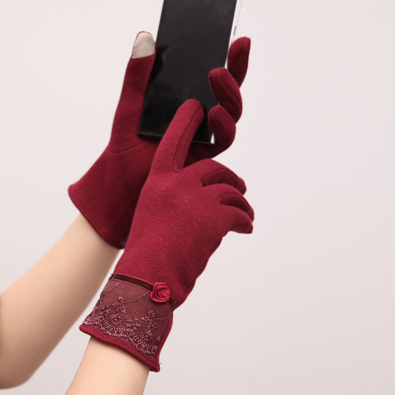 Touch Screen Lace Patchwork Elegant Outdoor Windproof Driving Mittens Winter Autumn Warm Wrist Gloves for Women
Touch Screen Lace Patchwork Elegant Outdoor Windproof Driving Mittens Winter Autumn Warm Wrist Gloves for Women