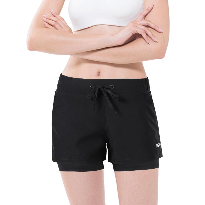 Women 2-in-1 Running Sport Shorts Quick Drying Breathable Active Training Jogging Cycling Fitness Workout Shorts with Liner, Black
Women 2-in-1 Running Sport Shorts Quick Drying Breathable Active Training Jogging Cycling Fitness Workout Shorts with Liner, Black
