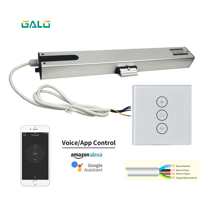 Chain electric window opener 2/4 wires motor with Tuya WiFi Curtain Blinds Switch & remote control kit Optional
Chain electric window opener 2/4 wires motor with Tuya WiFi Curtain Blinds Switch & remote control kit Optional