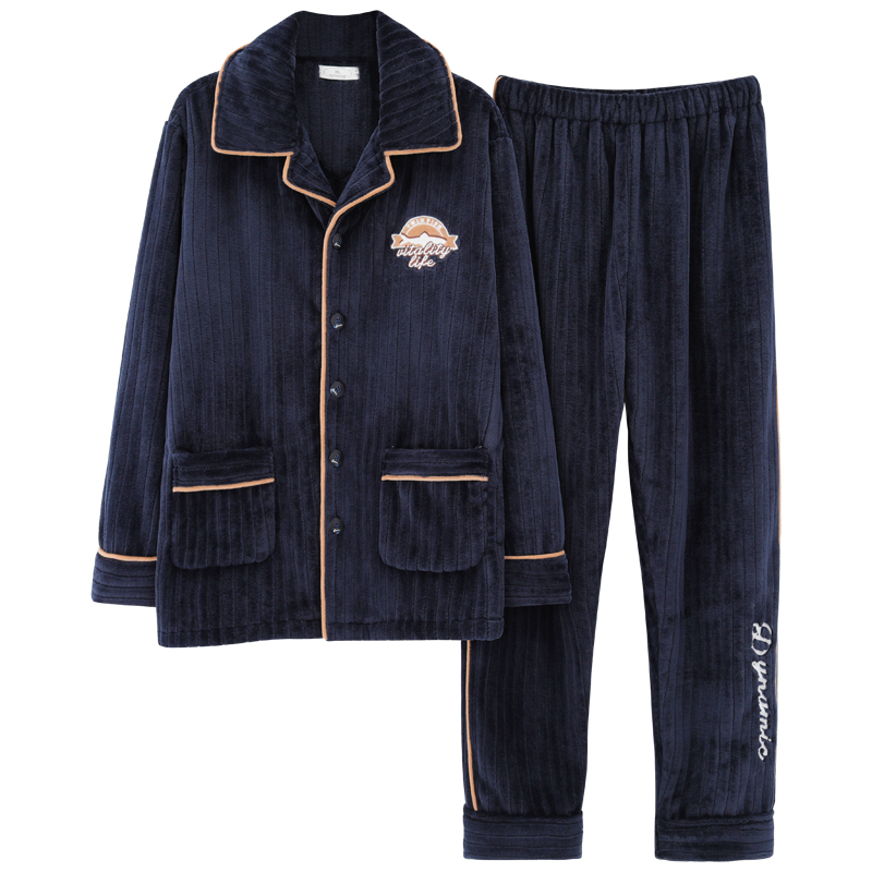 New Autumn Winter Thick Warm Men's Flannel Pajamas Set Long Sleeve Turn-down Collar Plus Size -4XL Male Sleepwear Pyjama Homme, Hde620
New Autumn Winter Thick Warm Men's Flannel Pajamas Set Long Sleeve Turn-down Collar Plus Size -4XL Male Sleepwear Pyjama Homme, Hde620