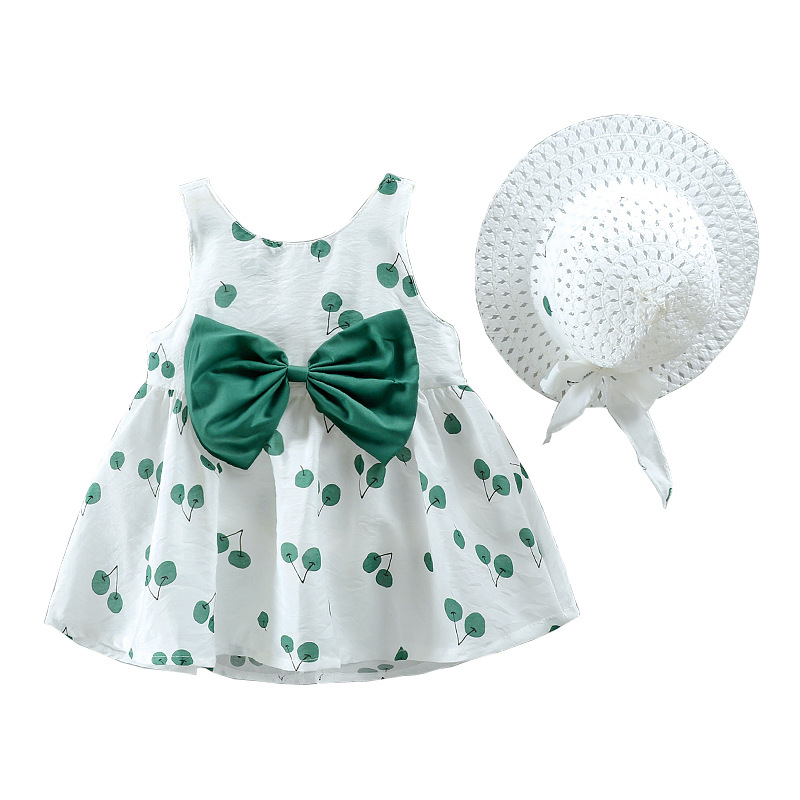 2019 Summer Baby Girls Dress And Sunhat 2Pcs Toddler Girl Cute Sleeveless Dresses For Kids Clothes Baby Hat Bow Strap Dress, Green
2019 Summer Baby Girls Dress And Sunhat 2Pcs Toddler Girl Cute Sleeveless Dresses For Kids Clothes Baby Hat Bow Strap Dress, Green