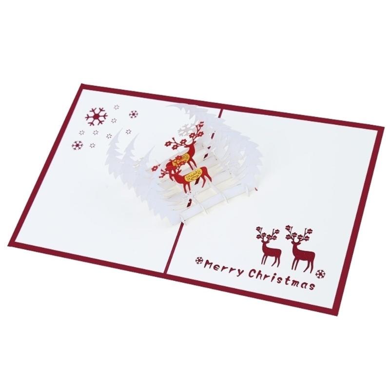 Cute Cartoon Elk 3D Up Holiday Greeting Cards Lovely Deer Decor Christmas Gift 1pc Hot Sale Fashion Home Supplies
Cute Cartoon Elk 3D Up Holiday Greeting Cards Lovely Deer Decor Christmas Gift 1pc Hot Sale Fashion Home Supplies