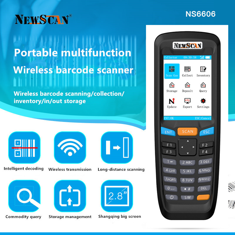 NS6606 2D Wireless Barcode Scanner for Taking Stock Barcode Reader Warehouse Data Collector Inventory Terminal Inventario
NS6606 2D Wireless Barcode Scanner for Taking Stock Barcode Reader Warehouse Data Collector Inventory Terminal Inventario