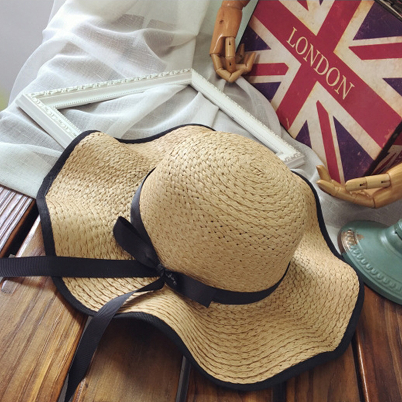 Bowknot Folding Beach Cap Women Big Brim Straw Hat Sun Hat Sun Floppy Wide Brim Hats Chapeu Praia Mulher, White
Bowknot Folding Beach Cap Women Big Brim Straw Hat Sun Hat Sun Floppy Wide Brim Hats Chapeu Praia Mulher, White