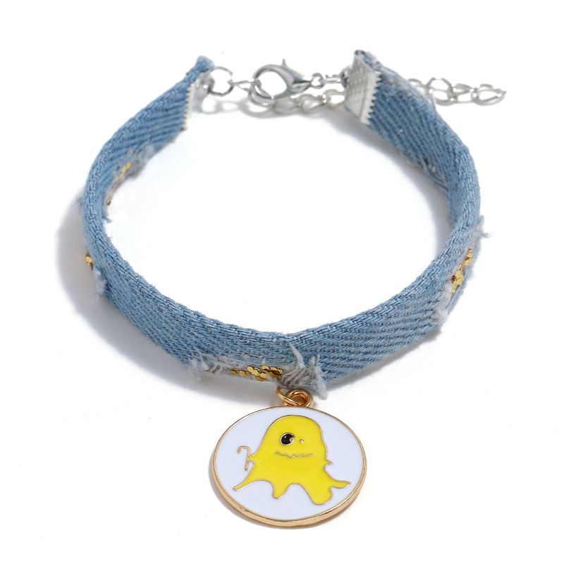 Enamel ghost charm for Bracelet fashion charm pendant bracelet