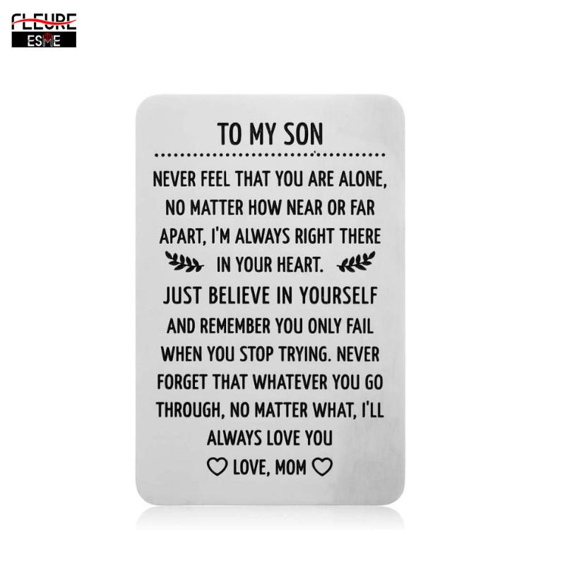 To My Son Wallet Card Birthday Gifts for Son from Mom Step Mother Sweet 16th Birthday Love Note Gift for Him Adult Men Boys
To My Son Wallet Card Birthday Gifts for Son from Mom Step Mother Sweet 16th Birthday Love Note Gift for Him Adult Men Boys