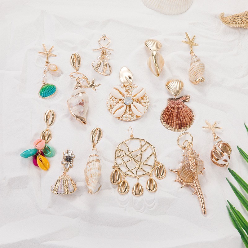 JOUVAL Summer Vacation Big Shell Earrings For Women Girl Pearl Drop Earring Hanging Female 2020 Beach Behemian Brincos Jewelry
JOUVAL Summer Vacation Big Shell Earrings For Women Girl Pearl Drop Earring Hanging Female 2020 Beach Behemian Brincos Jewelry