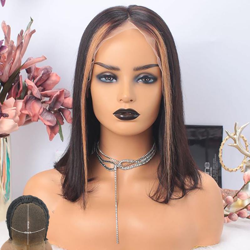 Atina Ombre Bob Wig Honey Blonde Colored 4x4 Lace Closure Human Hair Wig For Black Women Remy Short BOb Glueless Pre Plucked
Atina Ombre Bob Wig Honey Blonde Colored 4x4 Lace Closure Human Hair Wig For Black Women Remy Short BOb Glueless Pre Plucked