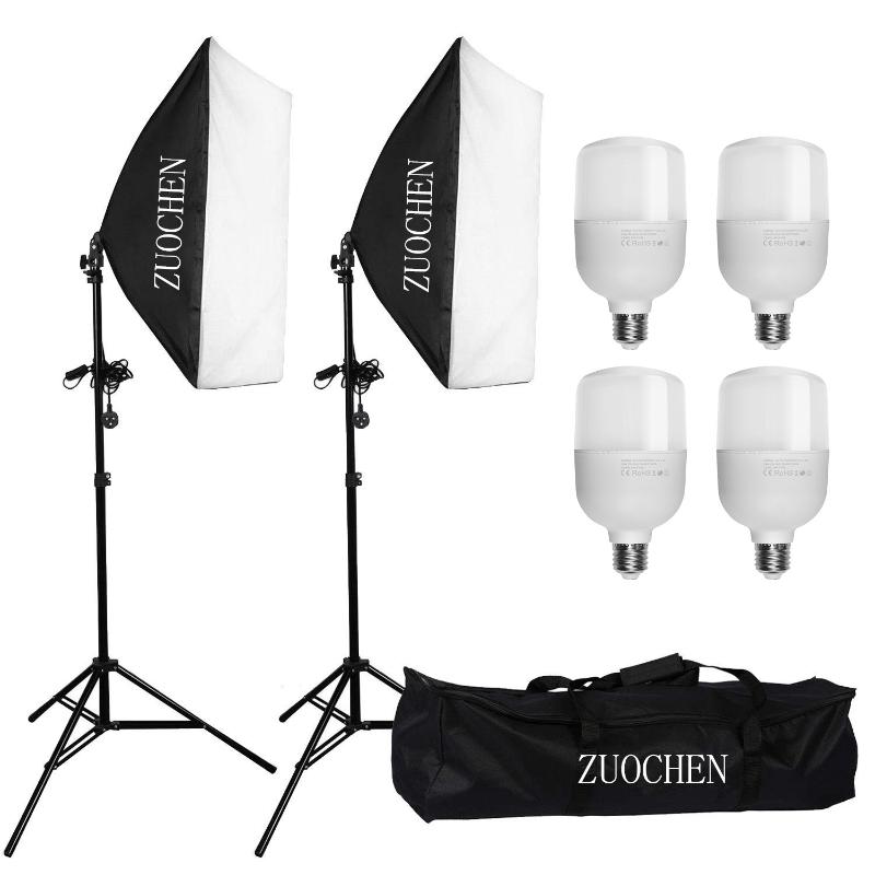 ZUOCHEN 4x25W LED Studio Lighting Kit Soft Box Photo Studio Set + Camera Bag For Facebook live
ZUOCHEN 4x25W LED Studio Lighting Kit Soft Box Photo Studio Set + Camera Bag For Facebook live